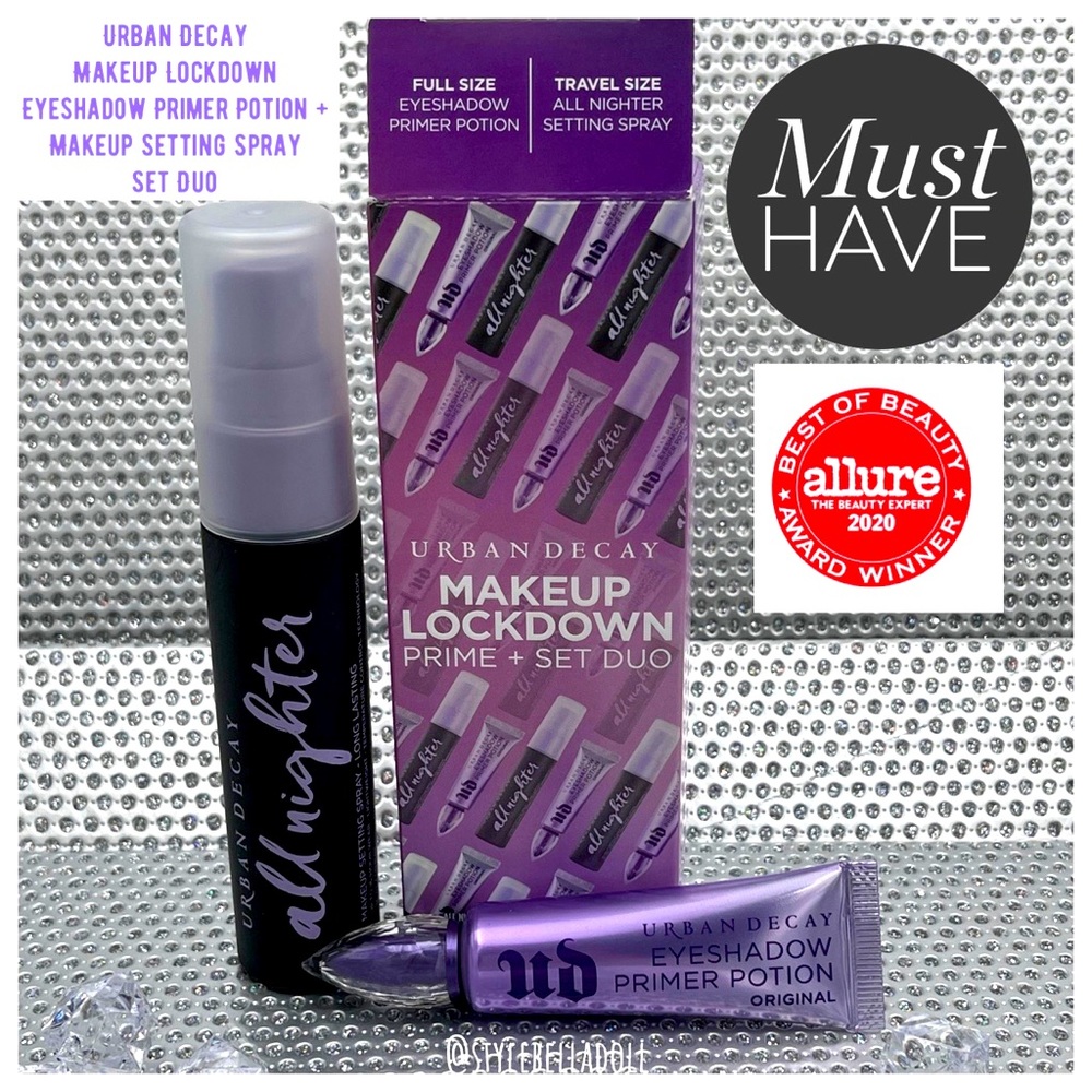 🔥On Sale🆕 UD MAKEUP LOCKDOWN Prime & Set Duo - All Nighter + Primer Potion Set